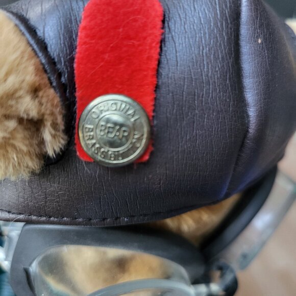 VTG 1997 Pickford Bears Ltd. "Radar" Pilot Stuffed Bear with Jacket Goggles - Picture 6 of 15